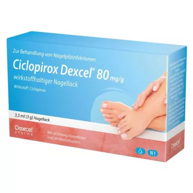 Ciclopirox Dexcel® 80 mg/g aktivni lak za nokte, 3,3 ml Ciclopirox Dexcel® 80 mg/g aktivni lak za nokte, 3,3 ml