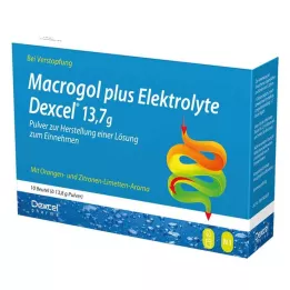 MACROGOL plus elektroliti Dexcel 13,7 g PLE, 10 kom