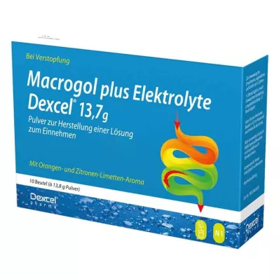 MACROGOL plus elektroliti Dexcel 13,7 g PLE, 10 kom
