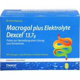 MACROGOL Plus elektrolit dexcel 13,7 g ple, 20 ST