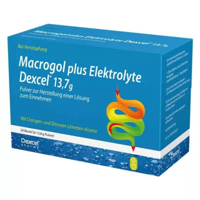 Makrogol plus elektroliti Dexcel 13,7 g Ple, 20 kom