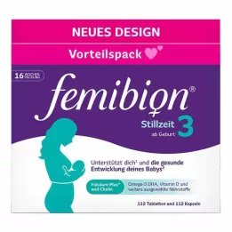 FEMIBION Kombinirano pakiranje od 3 komada za dojenje, 2x112 kom