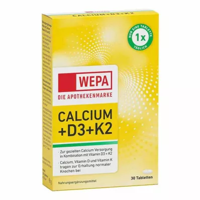 Wepa Calcium + D3 + K2 tablete, 30 kom Wepa Calcium + D3 + K2 tablete, 30 kom