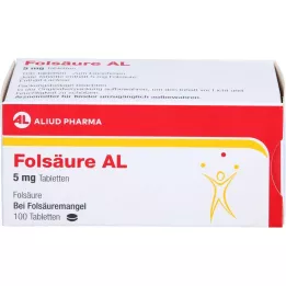 FOLSÄURE AL 5 mg tablete, 100 kom