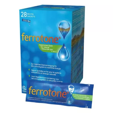 Ferrotone prirodno željezo plus vitamin C jabuka vrećica, 28X25 ml Ferrotone prirodno željezo plus vitamin C jabuka vrećica, 28X25 ml