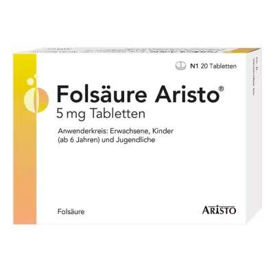 Folna kiselina Aristo 5 mg tablete, 20 kom