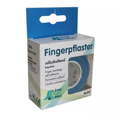 UM Easyplast flaster za prste samostalno izrađen 2,5 cmx5 m plavi, 1 kom
