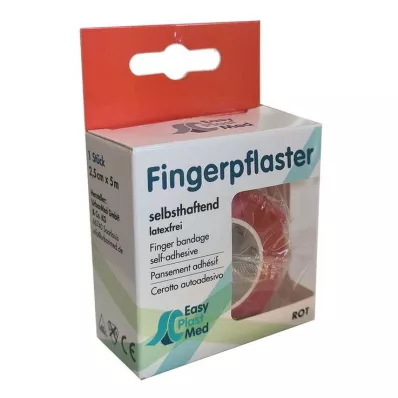 UM Easyplast flaster za prste samostalno izrađen 2,5 cmx5 m crveni, 1 kom