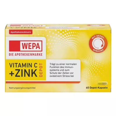 Wepa Vitamin C + Cink kapsule, 60 kom Wepa Vitamin C + Cink kapsule, 60 kom