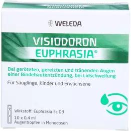 VISIODORON Euphrasia kapi za oko, 10X0,4 ml