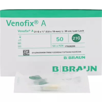 VENOFIX A Venepunkcija B.21 G 0.8x19mm 30cm zelena, 1 kom