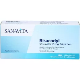 BISACODYL SANAVITA 10 mg čepići, 6 kom