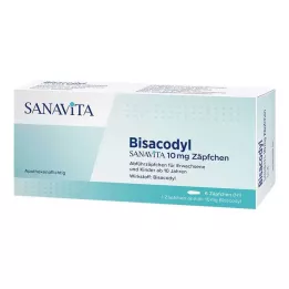 BISACODYL SANAVITA 10 mg čepići, 6 kom