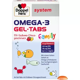 DOPPELHERZ Omega-3 Gel-Tabs obitelj Erdb.Cit.system, 60 kom