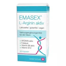 EMASEX L-Arginin aktivne kapsule, 90 kom