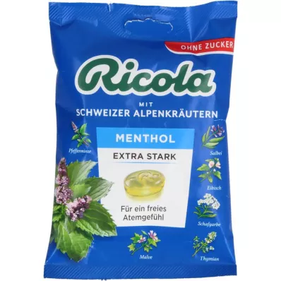 RICOLA o.Z.vrećica mentol ekstra jakih bombona, 75 g