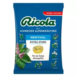 RICOLA o.Z.vrećica mentol ekstra jakih bombona, 75 g