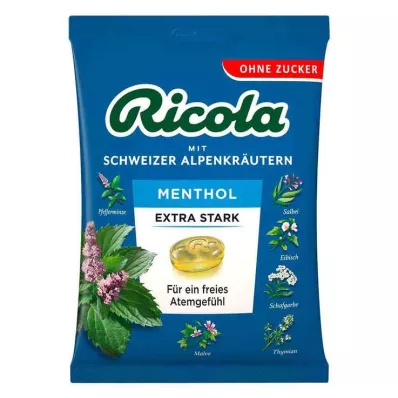 Ricola vrećica mentol ekstra jakih bombona bez šećera, 75 g Ricola vrećica mentol ekstra jakih bombona bez šećera, 75 g