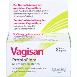 VAGISAN ProbioFlora Lactic Acid Bacterial Vaginal Caps., 8 kom