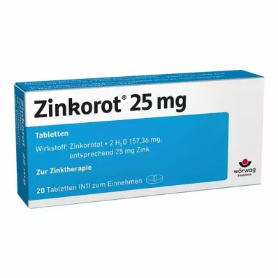 Zinkorot 25 mg tablete visoke doze cinka, 20 kom