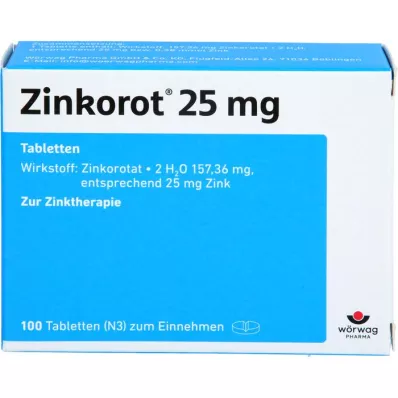 ZINKOROT 25 mg tablete, 100 kom