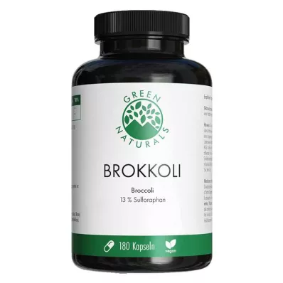 Green Naturals Broccoli + 13% Sulforaphane veganske kapsule, 180 kom
