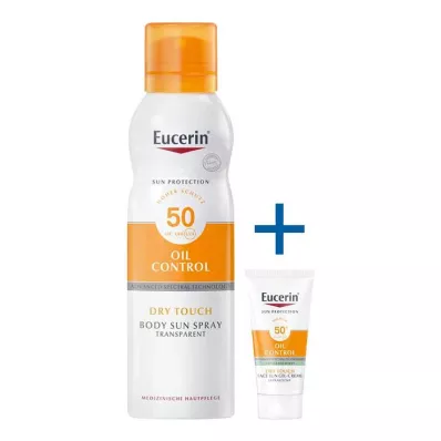 Eucerin Sun Oil Control Body transparentni aerosol LSF 50, 200 ml Eucerin Sun Oil Control Body transparentni aerosol LSF 50, 200 ml
