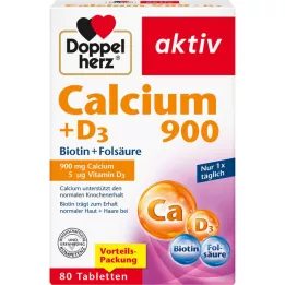 DOPPELHERZ Calcium 900+D3 tablete, 80 kom