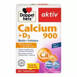 DOPPELHERZ Calcium 900+D3 tablete, 80 kom