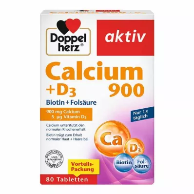 Doppelherz Calcium 900 + D3 tablete, 80 kom Doppelherz Calcium 900 + D3 tablete, 80 kom