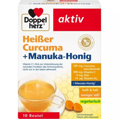 DOPPELHERZ ljuta kurkuma + manuka med u granulama, 10 kom