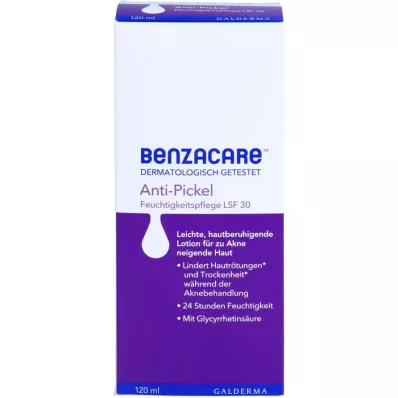 BENZACARE Hidratantna krema protiv prištića SPF 30, 120 ml