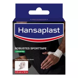 HANSAPLAST robusna sportska traka 2,5 cmx10 m bijela, 1 kom