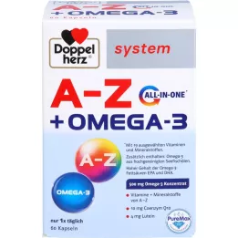 DOPPELHERZ A-Z+Omega-3 sistem sve u jednom kapsule, 60 kom
