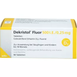 DEKRISTOL Fluor 500 IU/0,25 mg tablete, 90 kom