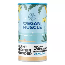 VEGAN MUSCLE Protein vanilija bjelanjak + kreatin u prahu, 600 g