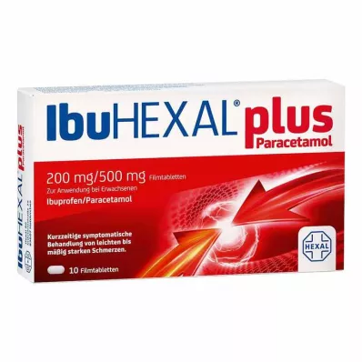 IbuHEXAL plus paracetamol 200 mg/500 mg filmom obložene tablete, 10 kom IbuHEXAL plus paracetamol 200 mg/500 mg filmom obložene tablete, 10 kom