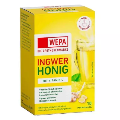 Wepa đumbir + med + vitamin C u prahu, 10X10 g Wepa đumbir + med + vitamin C u prahu, 10X10 g