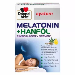 DOPPELHERZ Melatonin + sistem ulje konoplje kapsule, 60 kom