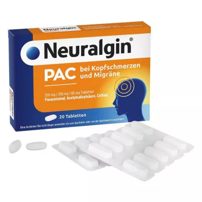 Neuralgin PAC protiv glavobolje i migrene tablete, 20 kom Neuralgin PAC protiv glavobolje i migrene tablete, 20 kom