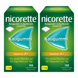 NICORETTE žvakaća guma 4 mg brucoši, 210 ST