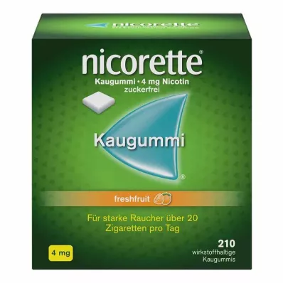 nicorette® žvakaća guma freshfruit, 4 mg nikotina, 210 kom