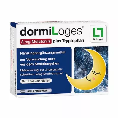 DORMILOGES 3 mg melatonina plus triptofan film tab., 60 kom