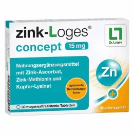 ZINK-LOGES concept 15 mg tablete želučanog soka, 30 kom