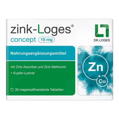 Zinc-Loges concept 15 mg gastrorezistentne tablete, 30 kom Zinc-Loges concept 15 mg gastrorezistentne tablete, 30 kom