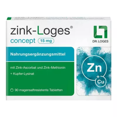 Zinc-Loges concept 15 mg crijevno rezistentne tablete, 90 kom