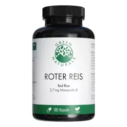GREEN NATURALS crvena riža Monacolin K veganske kapsule, 180 kom