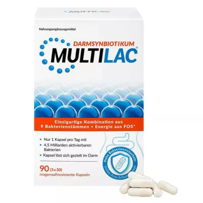 MULTILAC Intestinalni sinbiotik kapsule želučanog soka, 3x30 kom