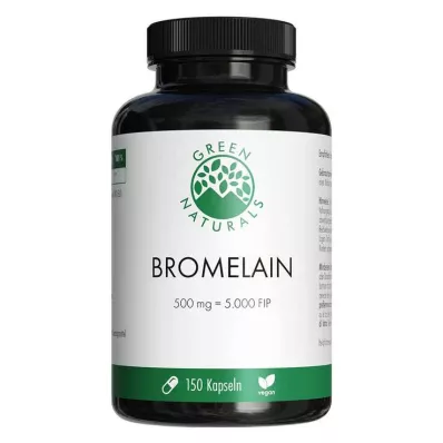 Green Naturals Bromelain 500 mg veganski s 5000 Fip, 150 kom Green Naturals Bromelain 500 mg veganski s 5000 Fip, 150 kom