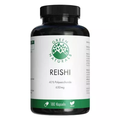 Green Naturals Reishi 650 mg veganske kapsule visoke doze, 180 kom